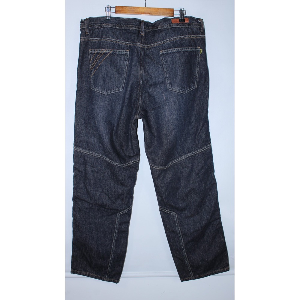 Iron Workers Men's Size 42x32 Navy Blue Lined Knee Padded Jeans - Picture 13 of 14